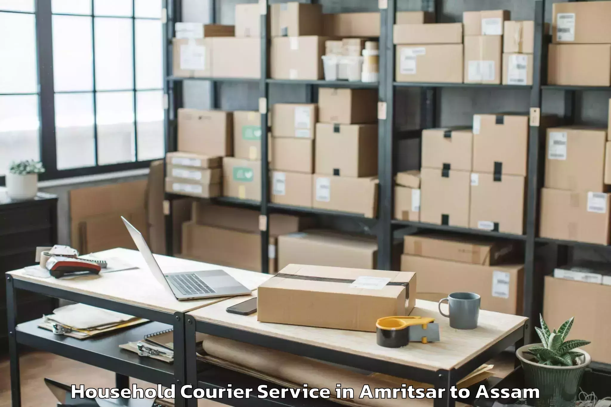 Top Amritsar to Biswanath Chariali Household Courier Available